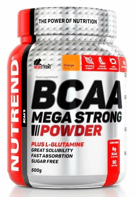 Nutrend Bcaa Mega Strong Powder 500 G Sportega