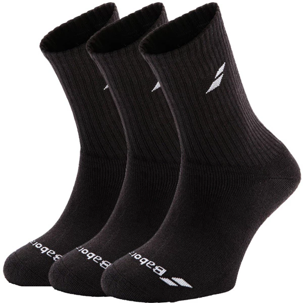 Socken Babolat 3 Pairs Pack Black Sportega