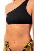 Badehose Nebbia  One Shoulder Bandeau Bikini Top 448 Black