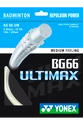 Badmintonsaite Yonex  BG 66 Ultimax White (0.65 mm)