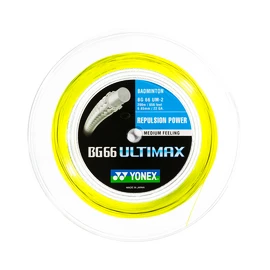 Badmintonsaite Yonex BG 66 Ultimax Yellow (0.65 mm) - 200 m