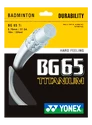 Badmintonsaite Yonex  Micron BG65Ti White (0.70 mm)