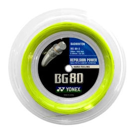 Badmintonsaite Yonex Micron BG80 (0.68 mm) Yellow - 200 m