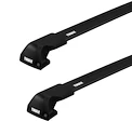 Dachträger Thule Edge Black Nissan Almera 3-T Hatchback Normales Dach 18-22