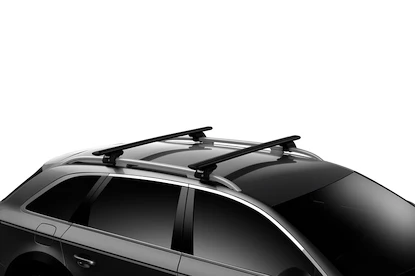 Dachträger Thule mit EVO WingBar Black BMW 3-Series Touring 5-T Estate Dachreling 02-04