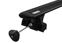 Dachträger Thule mit EVO WingBar Black Dacia Sandero 5-T Hatchback Normales Dach 08-12