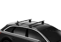 Dachträger Thule mit EVO WingBar Black Dacia Sandero 5-T Hatchback Normales Dach 08-12