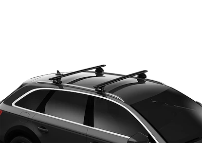 Dachträger Thule mit EVO WingBar Black Jeep Compass 5-T SUV Befestigungspunkte 11-16