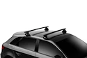 Dachträger Thule mit EVO WingBar Black Nissan Mistral 3-T Hatchback Normales Dach 10-16