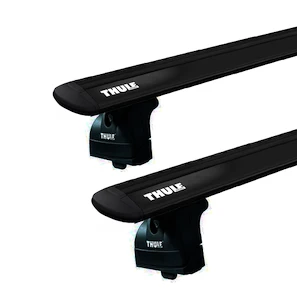 Dachträger Thule mit EVO WingBar Black Seat Léon I 5-T Hatchback Befestigungspunkte 00-05