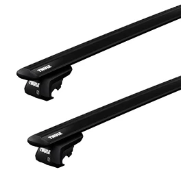 Dachträger Thule mit EVO WingBar Black Skoda Yeti 5-T SUV Dachreling 09-24