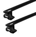 Dachträger Thule mit EVO WingBar Black Volkswagen e-Golf 5-T Hatchback Normales Dach 15-19