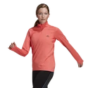 Damen Hoodie adidas  Run Fast 1/2 Zip Semi Turbo S