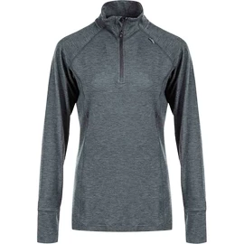 Damen Hoodie Endurance Core X1 Elite Melange Midlayer Black Melange