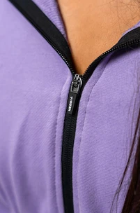 Damen Hoodie Nebbia  Cropped Zip-Up Hoodie purple