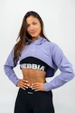 Damen Hoodie Nebbia  Designer Cropped Hoodie purple