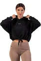 Damen Hoodie Nebbia  Loose Fit Crop Hoodie black M/L