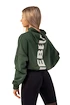 Damen Hoodie Nebbia  Loose Fit Crop Hoodie Iconic 421 dark green