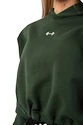 Damen Hoodie Nebbia  Loose Fit Crop Hoodie Iconic 421 dark green