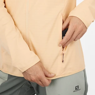 Damen Hoodie Salomon  Outrack Full Zip Mid Apricot Ice