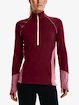 Damen Hoodie Under Armour  ColdGear 1/2 Zip-RED