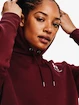 Damen Hoodie Under Armour  Essential Fleece Hoodie-RED