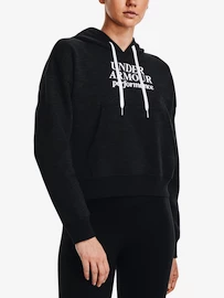 Damen Hoodie Under Armour Essential Script Hoodie-BLK