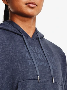 Damen Hoodie Under Armour  Essential Script Hoodie-GRY