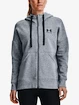 Damen Hoodie Under Armour  Rival Fleece FZ Hoodie-GRY XS