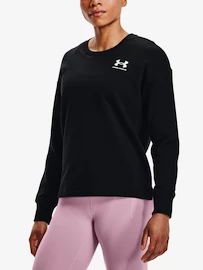 Damen Hoodie Under Armour Rival Fleece Oversize Crew-BLK