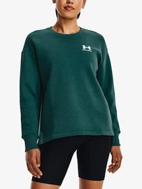 Damen Hoodie Under Armour Rival Fleece Oversize Crew-GRN