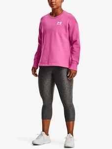 Damen Hoodie Under Armour  Rival Fleece Oversize Crew-PNK