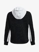 Damen Hoodie Under Armour  Rival + FZ Hoodie-BLK