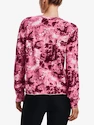 Damen Hoodie Under Armour  Rival Terry Print Crew-PNK