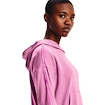 Damen Hoodie Under Armour  Rival Terry Taped Hoodie Planet Pink