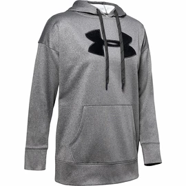 Damen Hoodie Under Armour Synthetic Fleece Chenille Logo PO Hooodie grey