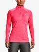 Damen Hoodie Under Armour  Tech 1/2 Zip - Twist-PNK