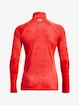 Damen Hoodie Under Armour  Tech 1/2 Zip - Twist-RED