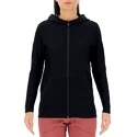 Damen Hoodie UYN  Run Fit OW Hooded Full Zip Blackboard