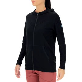 Damen Hoodie UYN Run Fit OW Hooded Full Zip Blackboard