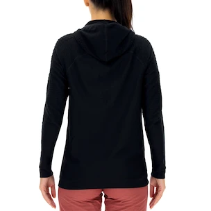 Damen Hoodie UYN  Run Fit OW Hooded Full Zip Blackboard