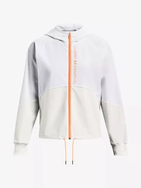 Damen Jacke Under Armour Woven FZ Jacket-WHT