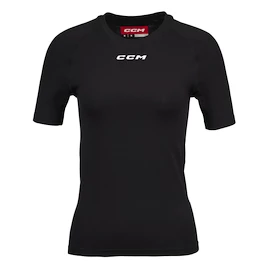 Damen-Kompressionsshirt CCM SS Training Tee Black Senior