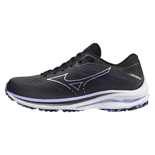 Damen Laufschuhe Mizuno  Wave Rider Wave Rider 25 / Blackened Pearl / 10077C / Violet Glow