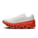 Damen Laufschuhe On Cloudmonster White/Flame