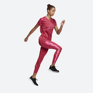 Damen Leggins adidas Own The Run Celebration Running Long Pink