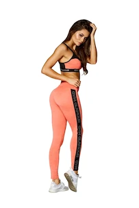 Damen Leggins Gym Glamour  Legíny vysoký pas oranžové XS