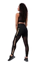 Damen Leggins Nebbia  Gold Mesh leggings 829 black