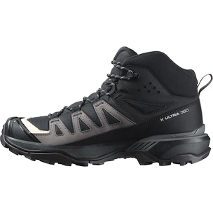 Damen-Outdoorschuhe Salomon X Ultra 360 Mid Gore-Tex Black/Plum Kitten/Shale