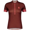 Damen-Radtrikot Scott  Endurance 20 S/Sl Rust Red/Brick Red M